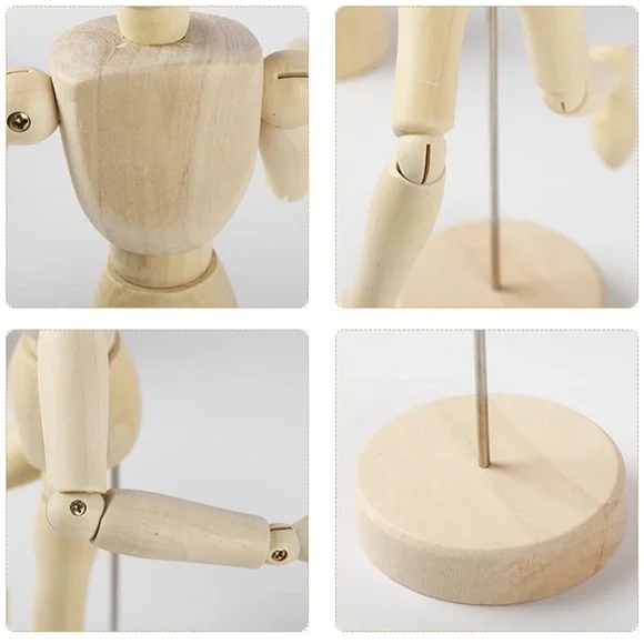 New in Box! 8 inch wooden mannequin for artwork - Picture 2 of 4